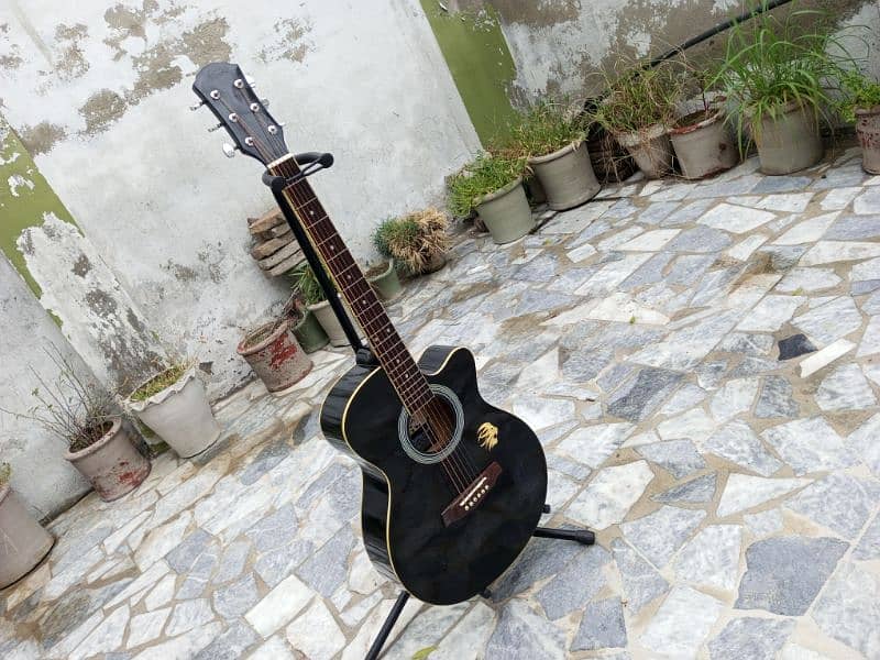 Brand New Acoustic Guitar Black 8