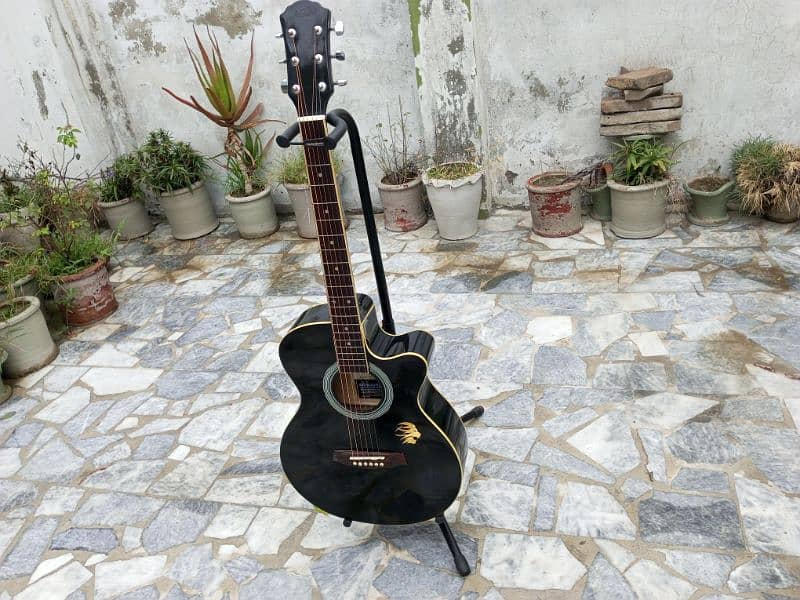 Brand New Acoustic Guitar Black 10