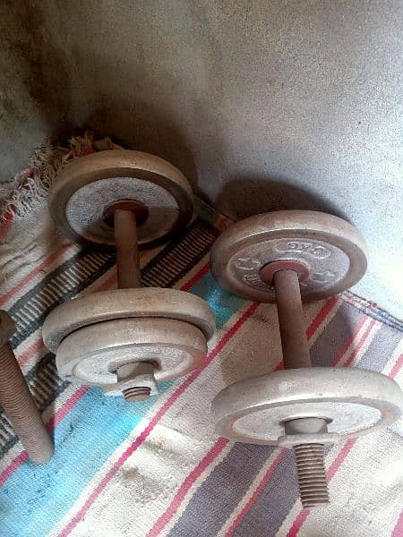 gym equipment/ dumbbell/ plates/ rods 3