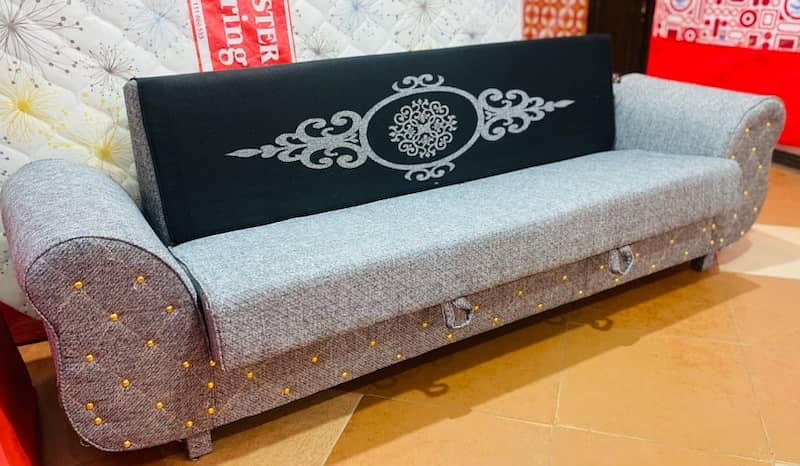 sofa cum bed (sofa +bed)( Molty foam (10 years warranty) (unlimited 11