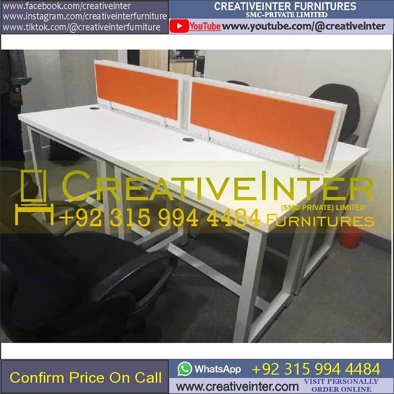 office Table Meeting Reception Desk Mesh Back Chair Workstation Study 7