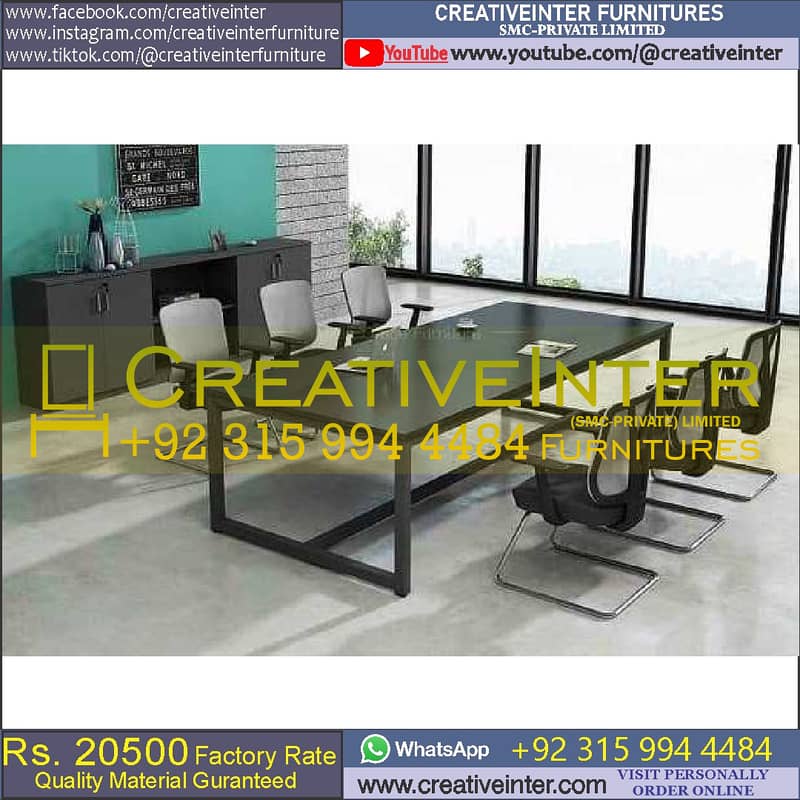 office Table Meeting Reception Desk Mesh Back Chair Workstation Study 9