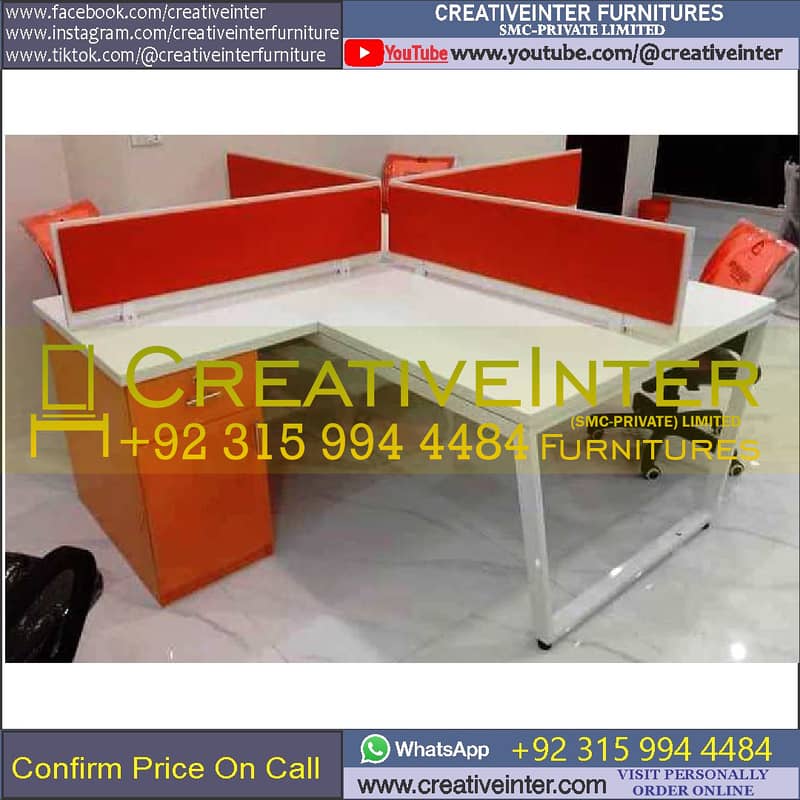 office Table Meeting Reception Desk Mesh Back Chair Workstation Study 11
