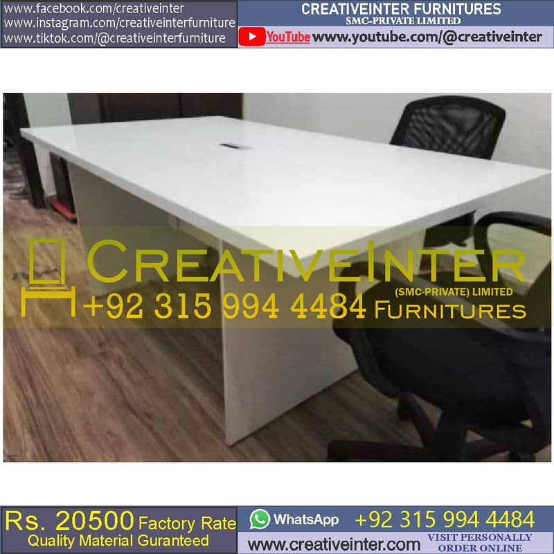 office Table Meeting Reception Desk Mesh Back Chair Workstation Study 14