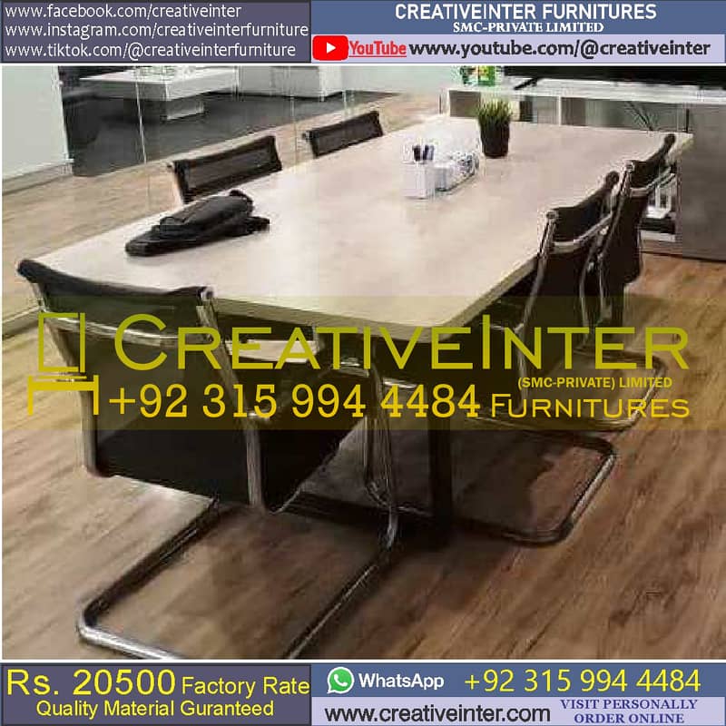 office Table Meeting Reception Desk Mesh Back Chair Workstation Study 15