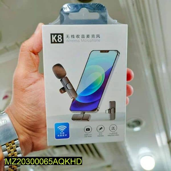 K8 Wireless Mic, Iphone And Type C Cable 1