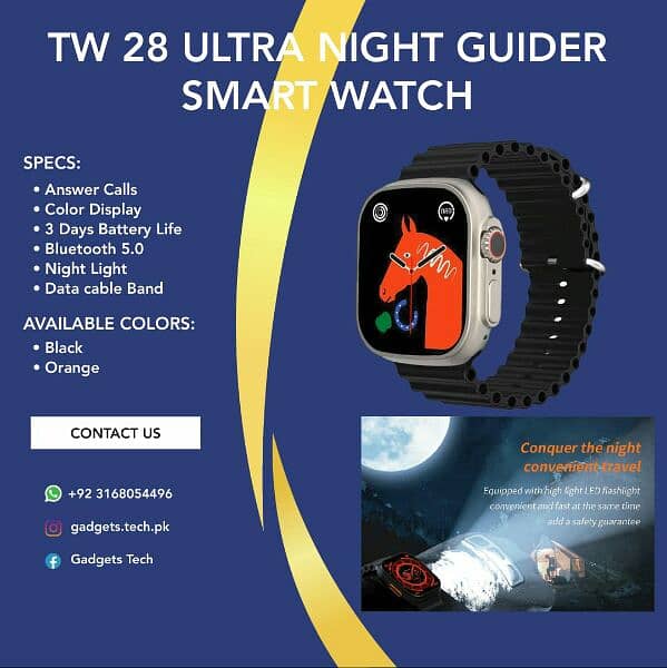 Tw28 ultra watch (with led flashlight) 2