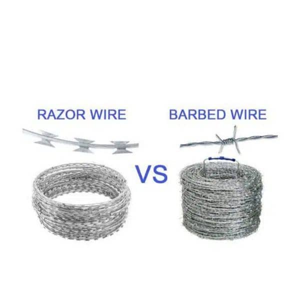 Razor wire Barbed wire Chain link fence concertina security mesh jali 6