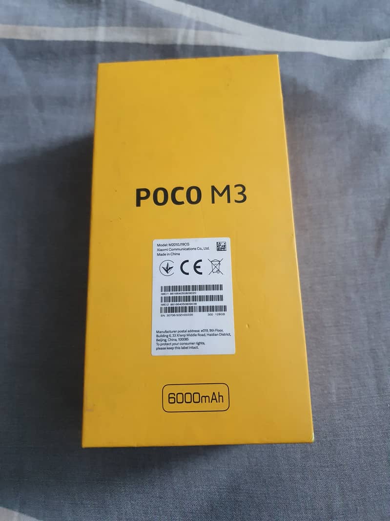 Poco M3 4/128 with orignal box and charger , PTA approved 10