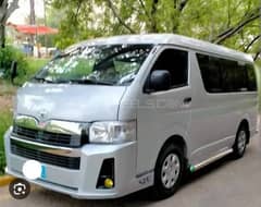 Hiace grand cabin 12 seater available for booking