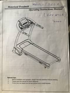 TREADMILL ( Life style, 2 HP, Branded,Imported ) FOR SALE 0