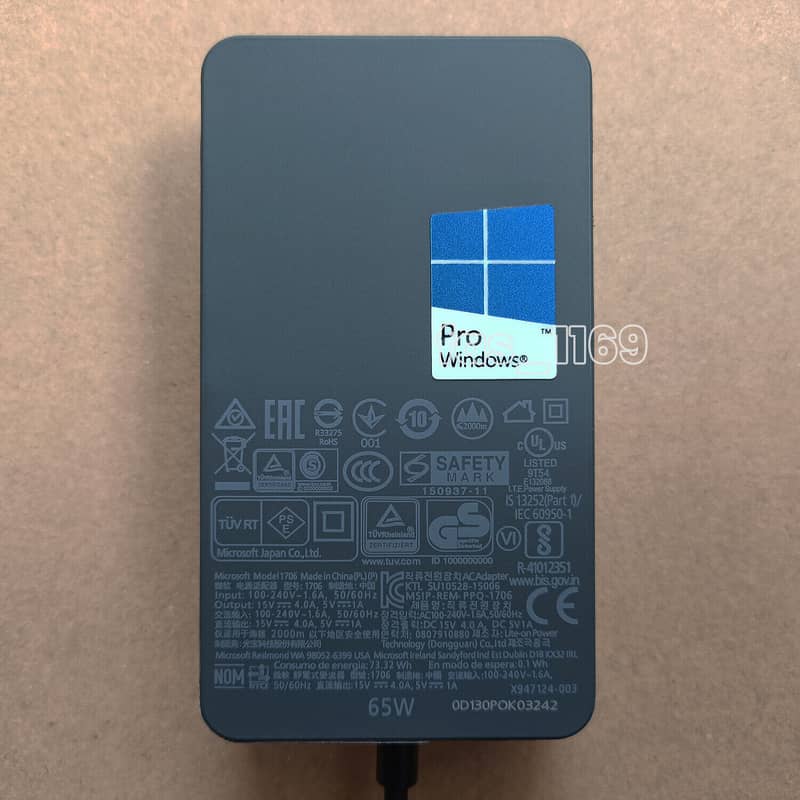 65W New Microsoft Surface Pro 3 4 5 6 7 Book Laptop Charger Power Adap 1