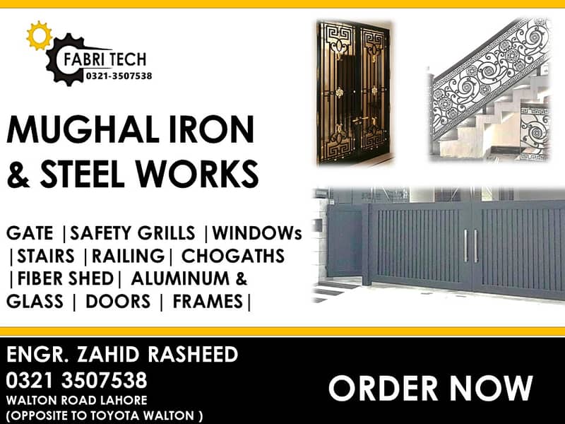 Iron, steel, Door, Windows, Railing, stairs ,Frame, Grills, Rack,fiber 2