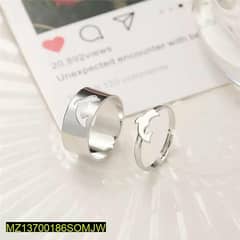 Dolphin couple rings 2 pieces Silver 0