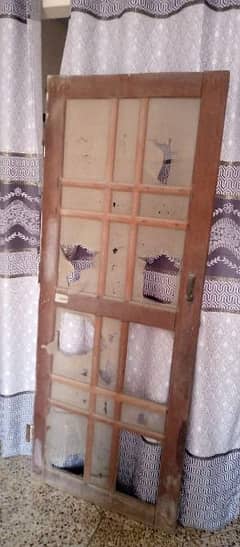 2 Doors Wooden size 6.8x2.8 good wood only sms or WhatsApp