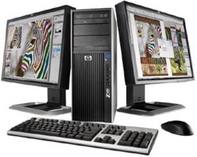 HP Z400 Gaming PC W3550 3.06 GHz – 8GB Ram – 64 SSD 1TB Hard drive
