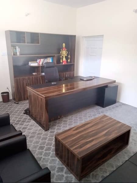 Office table + sofa set + Revolving Chair + Visitors Chair Available 4