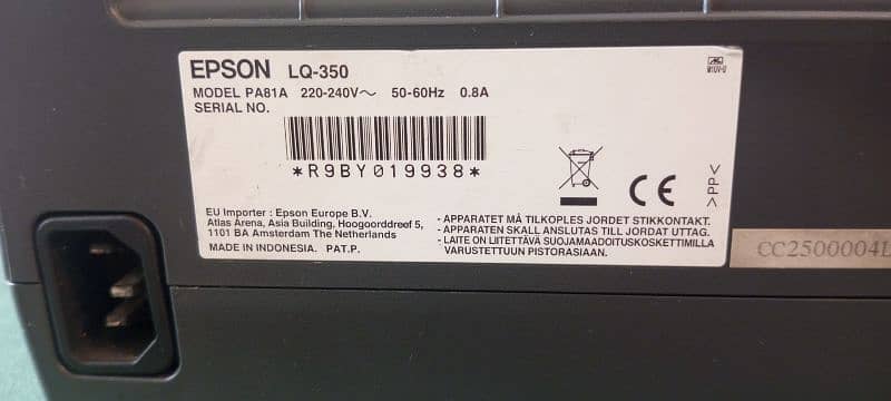 Printer Dot Matrix Epson LQ-350 3