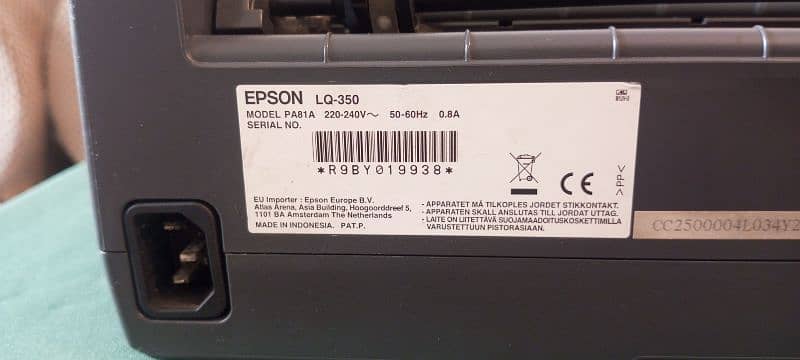 Printer Dot Matrix Epson LQ-350 5