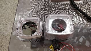 2" inch 3" Inch LED Projector Headlight Shroud with DRL and Signal 0