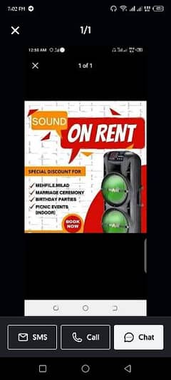 Bluetooth speaker only for rent n all over karachi contact 03333404668