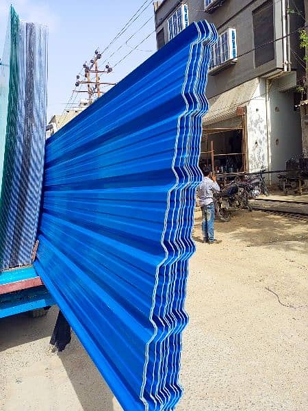 polycarbonate uPVC iPVC aPVC corrugated roof sheet fiber glass tensile 5