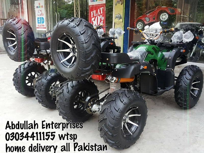 special edition  quad 4 wheels atv delivery all Pakistan 0