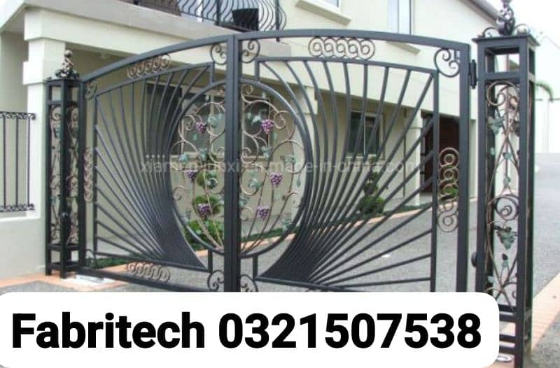 iron steel welding works, Gate, Door, chogaths, Grills, SS railing, 8