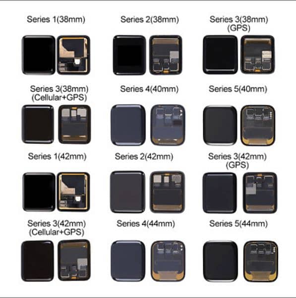 Apple Watch LCDS 1 to 8 6