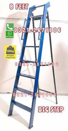 IRON FOLDING LADDER  8 FEET.  BEST FOR COMMERCIAL AND RESIDENTIAL