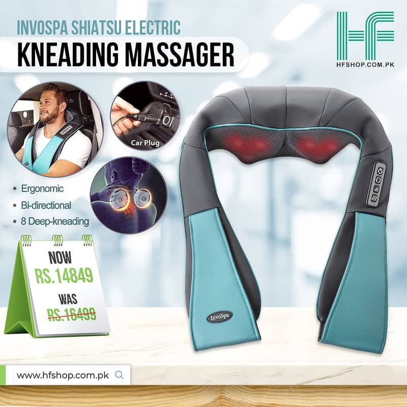 Electric Kneading Massager Invospa Shiatsu 1