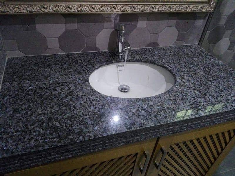 vanity washbasin , fancy tables , kitchen counter top , stair steps 6