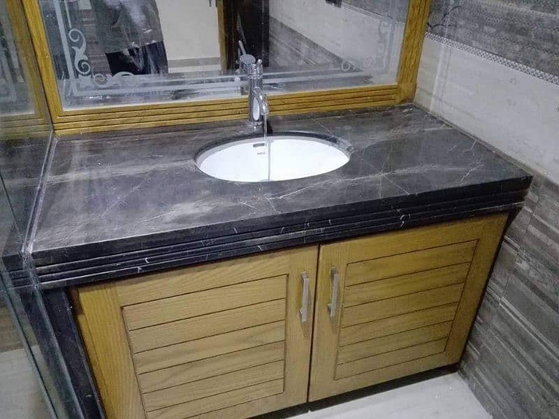 vanity washbasin , fancy tables , kitchen counter top , stair steps 7