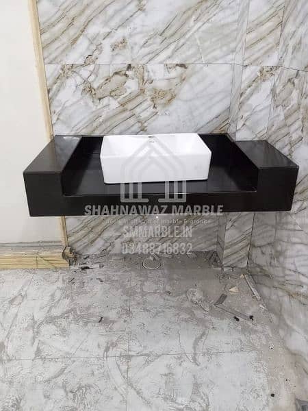 vanity washbasin , fancy tables , kitchen counter top , stair steps 16