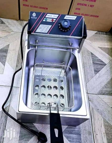 6.0 LITER DEEP FRYER NEW ELECTRIC PURE STAINLESS STEEL FRYING MACHINE 2