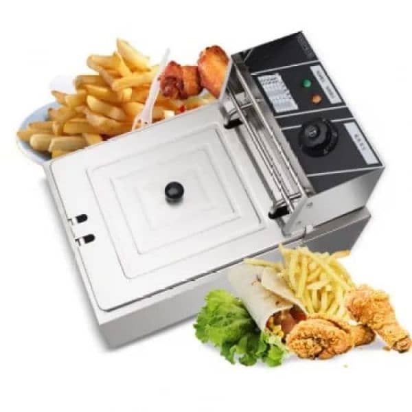 6.0 LITER DEEP FRYER NEW ELECTRIC PURE STAINLESS STEEL FRYING MACHINE 9