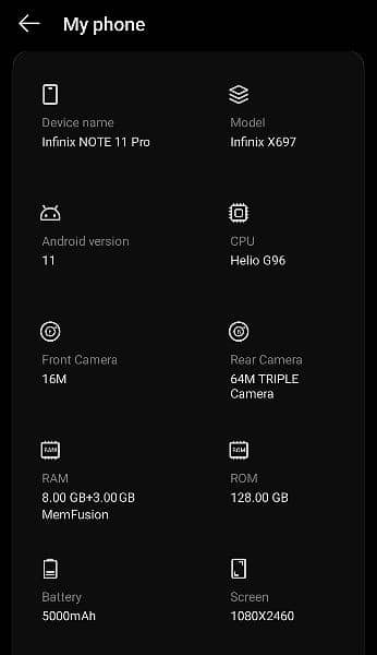 Infinix Note 11 Pro 8