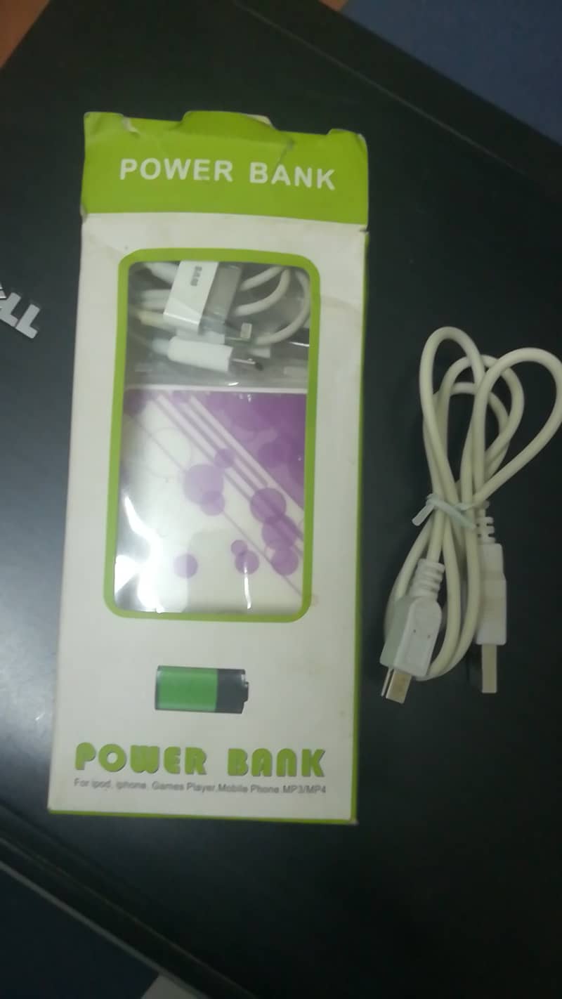 Power bank with all in 1 cable for different set 2