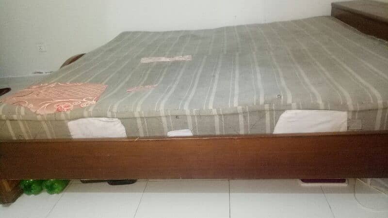 king Bed  with mattress 2