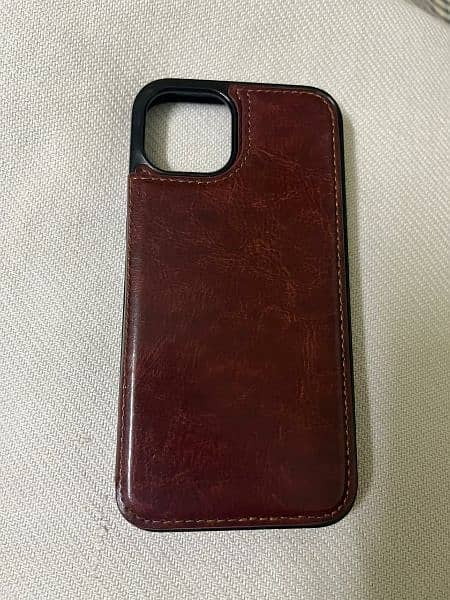 Iphone 13 leather pouch with card holder 1