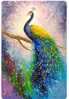 Peacock Painting Oil painting