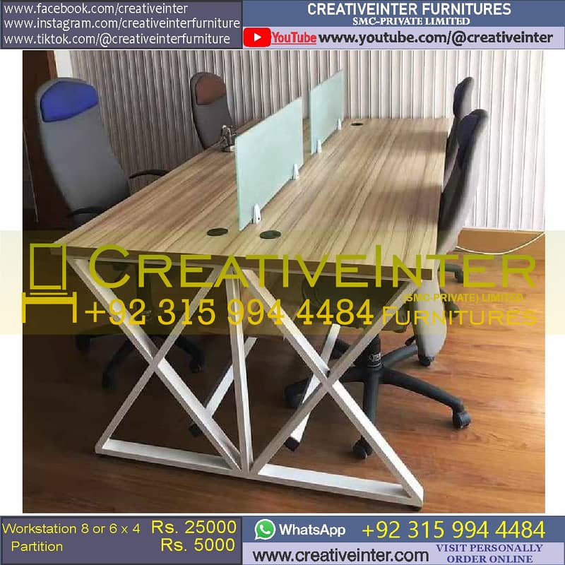 Office Conference Table Meeting Desk Workstation Chair Computer 10