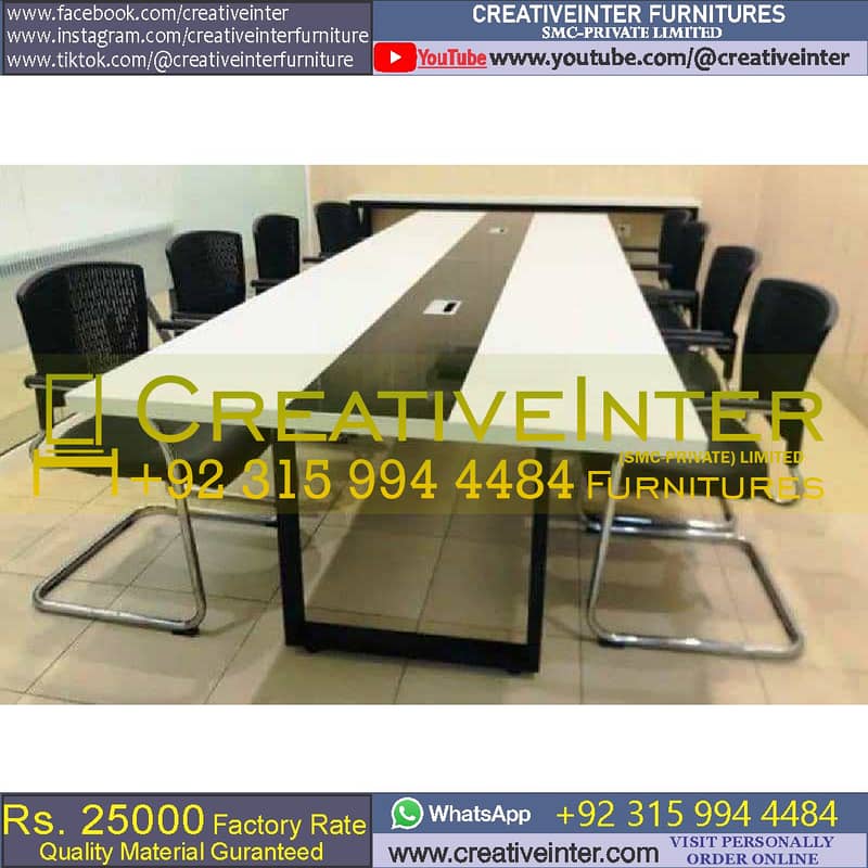 Office Conference Table Meeting Desk Workstation Chair Computer 11