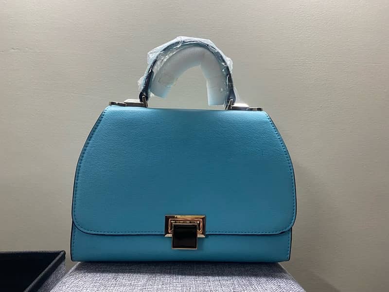 imported brand new tagged blue hand bag for sale 0