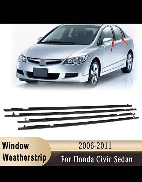 Honda civic reborn genuin  doors weather strips and al parts available 6