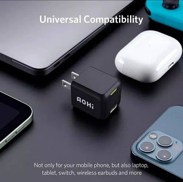 AOHI Magcube 30W GaN+ PD Charger iPhone 14 Pro Max Samsung S23 S22 7