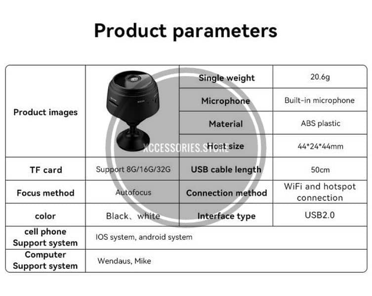 A9 WiFi Camera HD 1080p Wireless Video Recorder Voice Recorder |camera 8