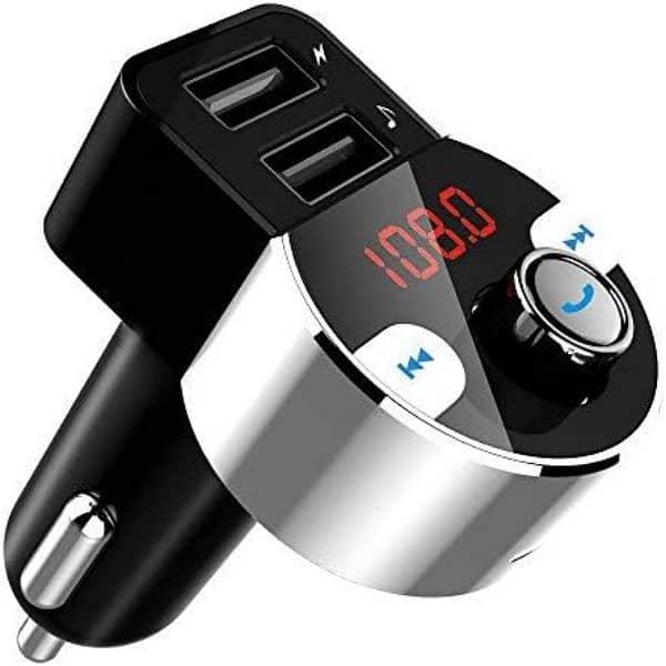 FirstE Car Bluetooth 5.0 FM Transmitter Fast Car Charger Radio Adapter 6