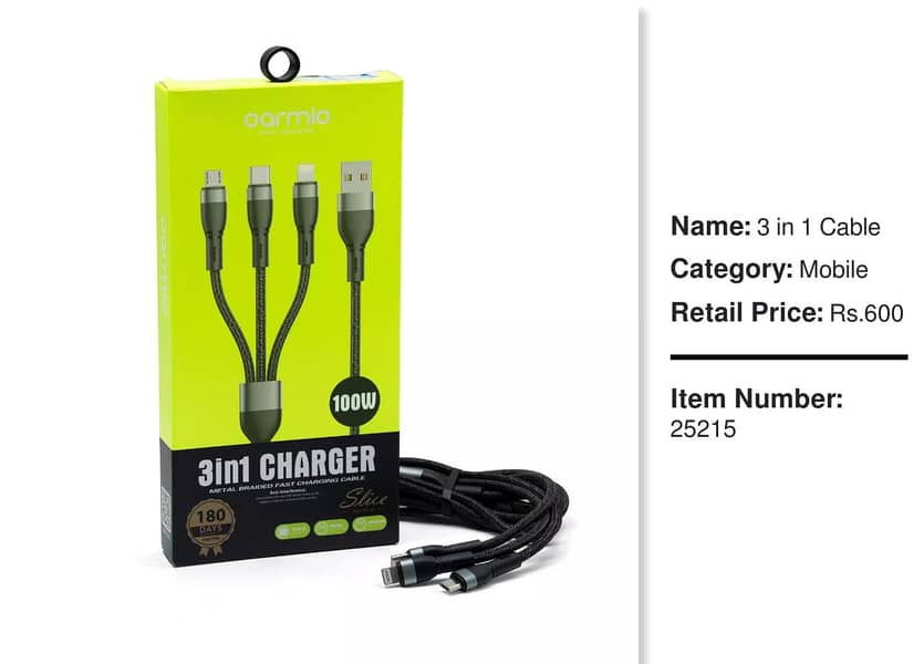 3 in 1 Fast Charging Cables 4