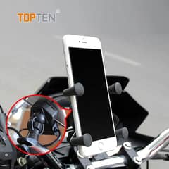 X Grip Motorcycle Phone Holder With Usb Charger Handlebar Bracket CD-3